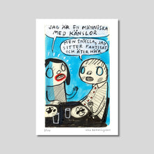 Ladda upp bild till gallerivisning, Konsttryck A4: "Människa med känslor"