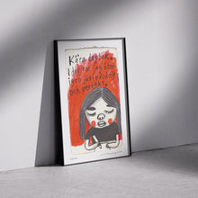 Ladda upp bild till gallerivisning, Konsttryck A4: "Kära dagbok"