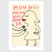 Ladda upp bild till gallerivisning, Konsttryck A4: "Mina bröst"