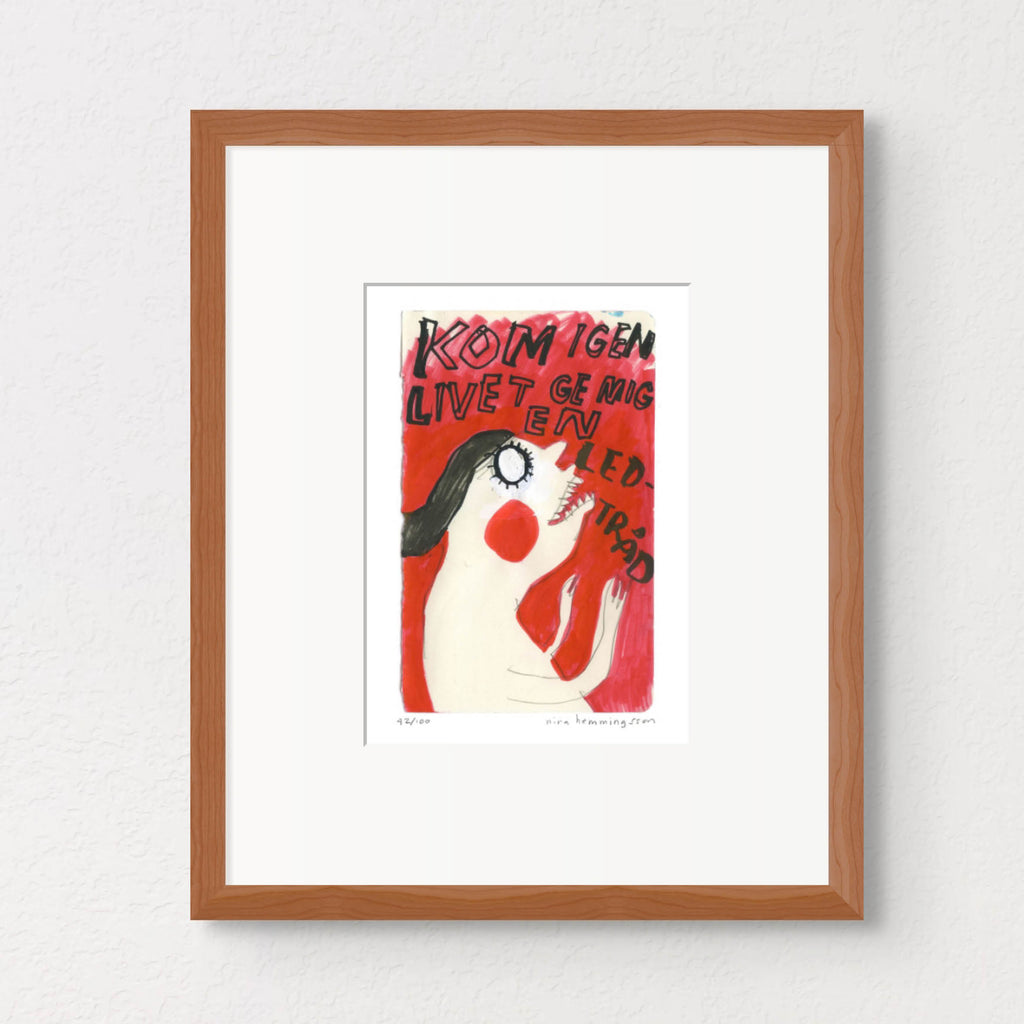 Konsttryck A4: "Ge mig en ledtråd"