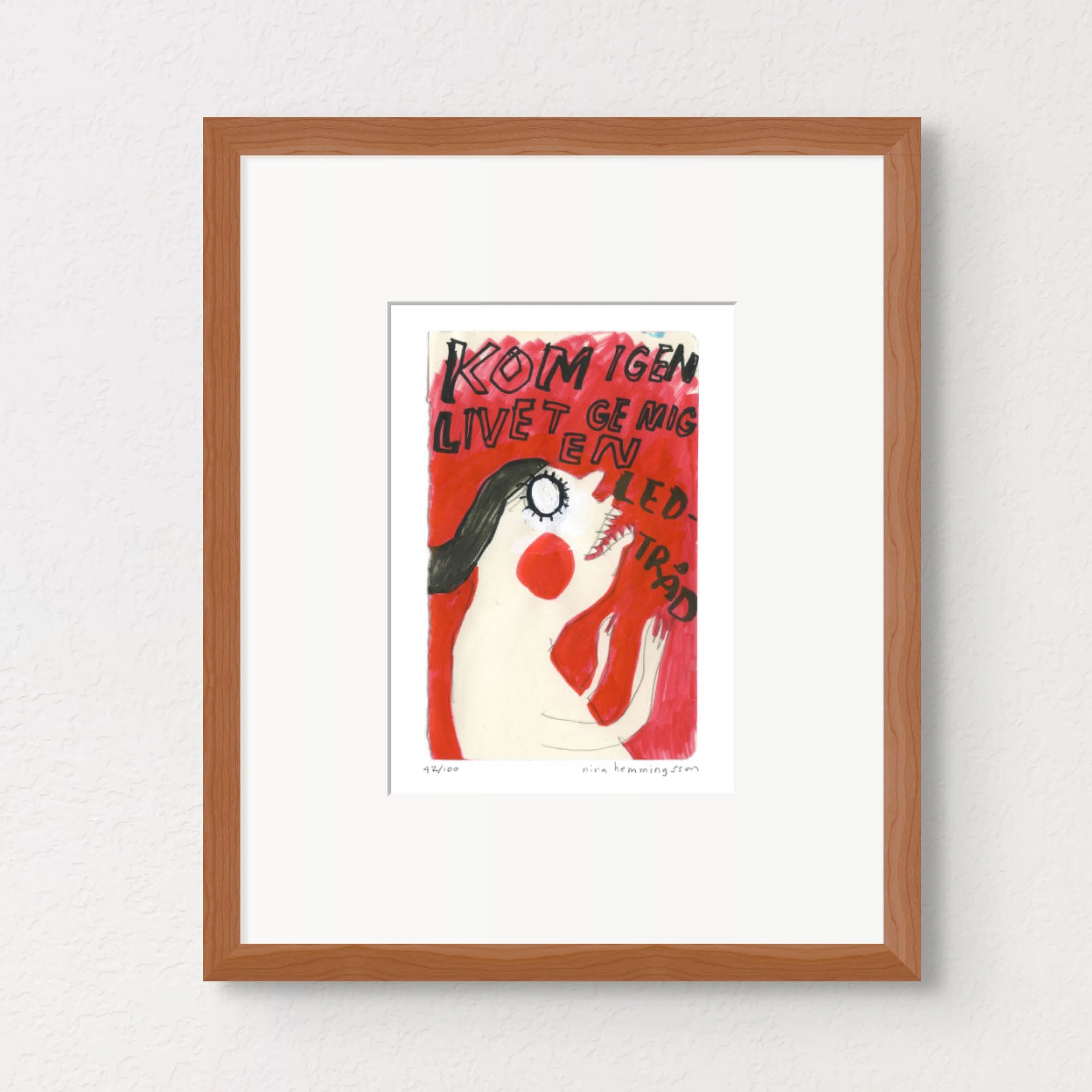 Konsttryck A4: "Ge mig en ledtråd"