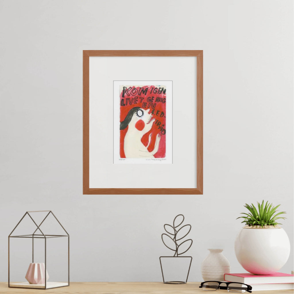 Konsttryck A4: "Ge mig en ledtråd"