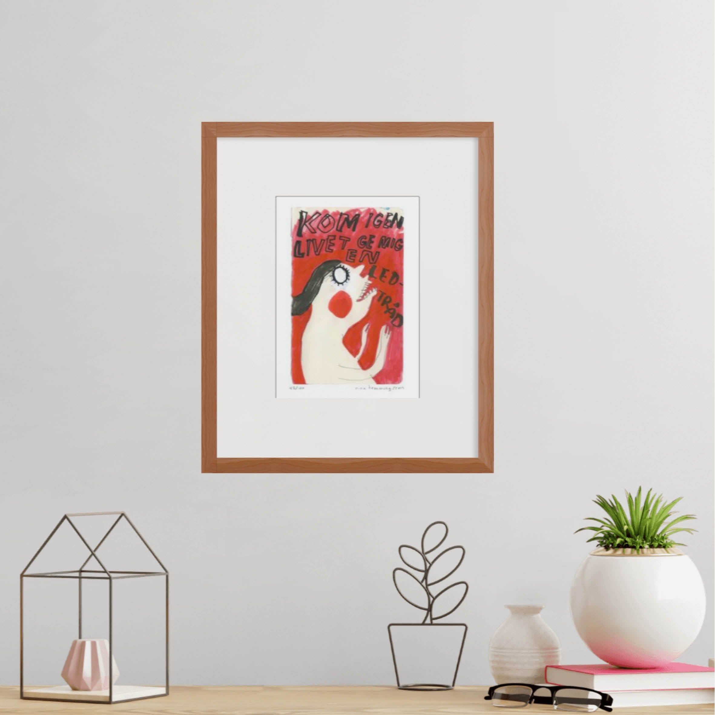 Konsttryck A4: "Ge mig en ledtråd"