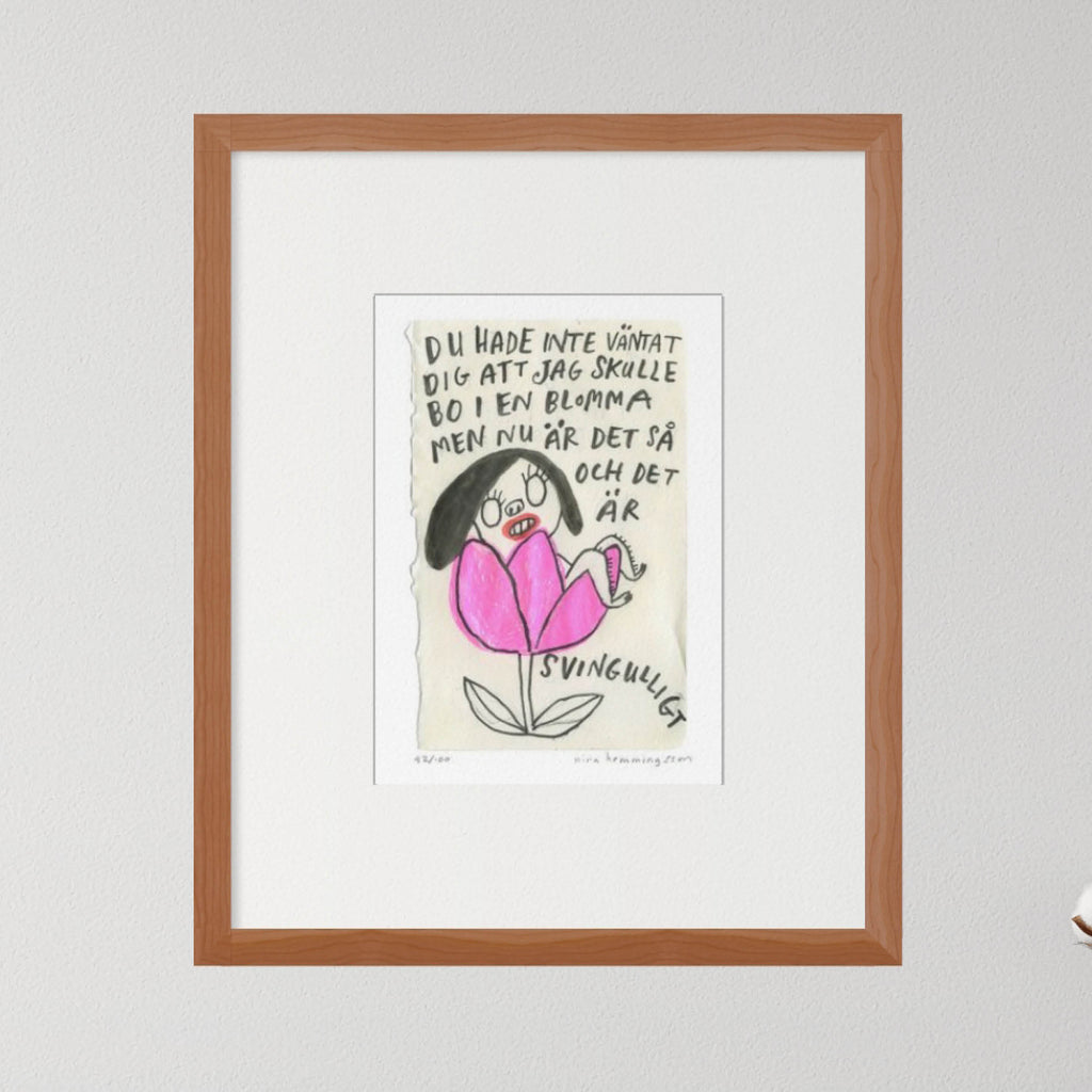 Konsttryck A4: "Svingulligt"