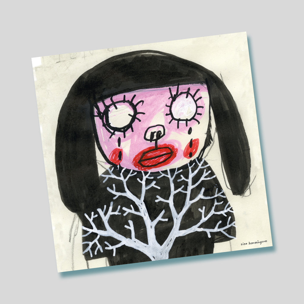 Sidenscarf: ”Tårar och träd”