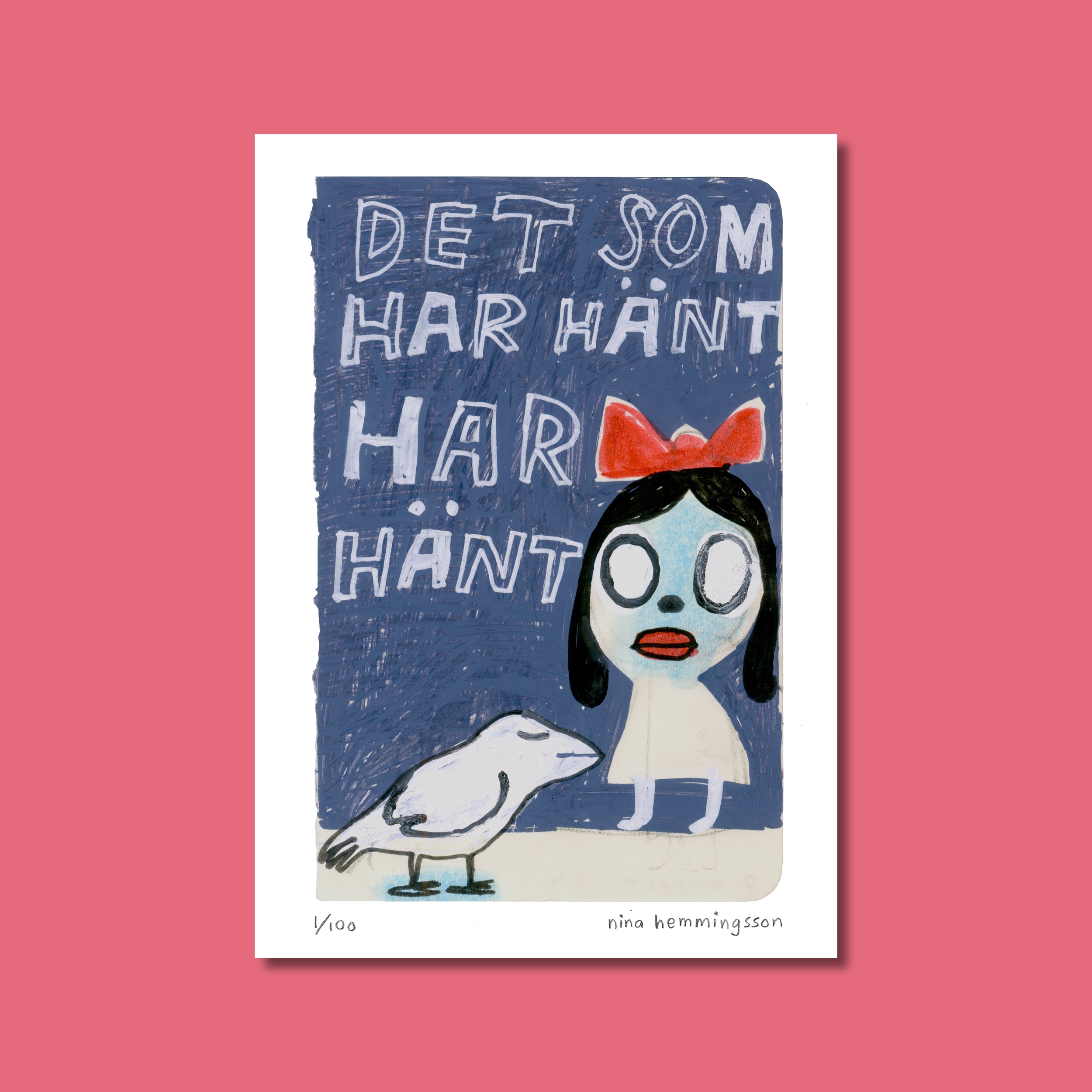 Konsttryck A4: "Det som har hänt"