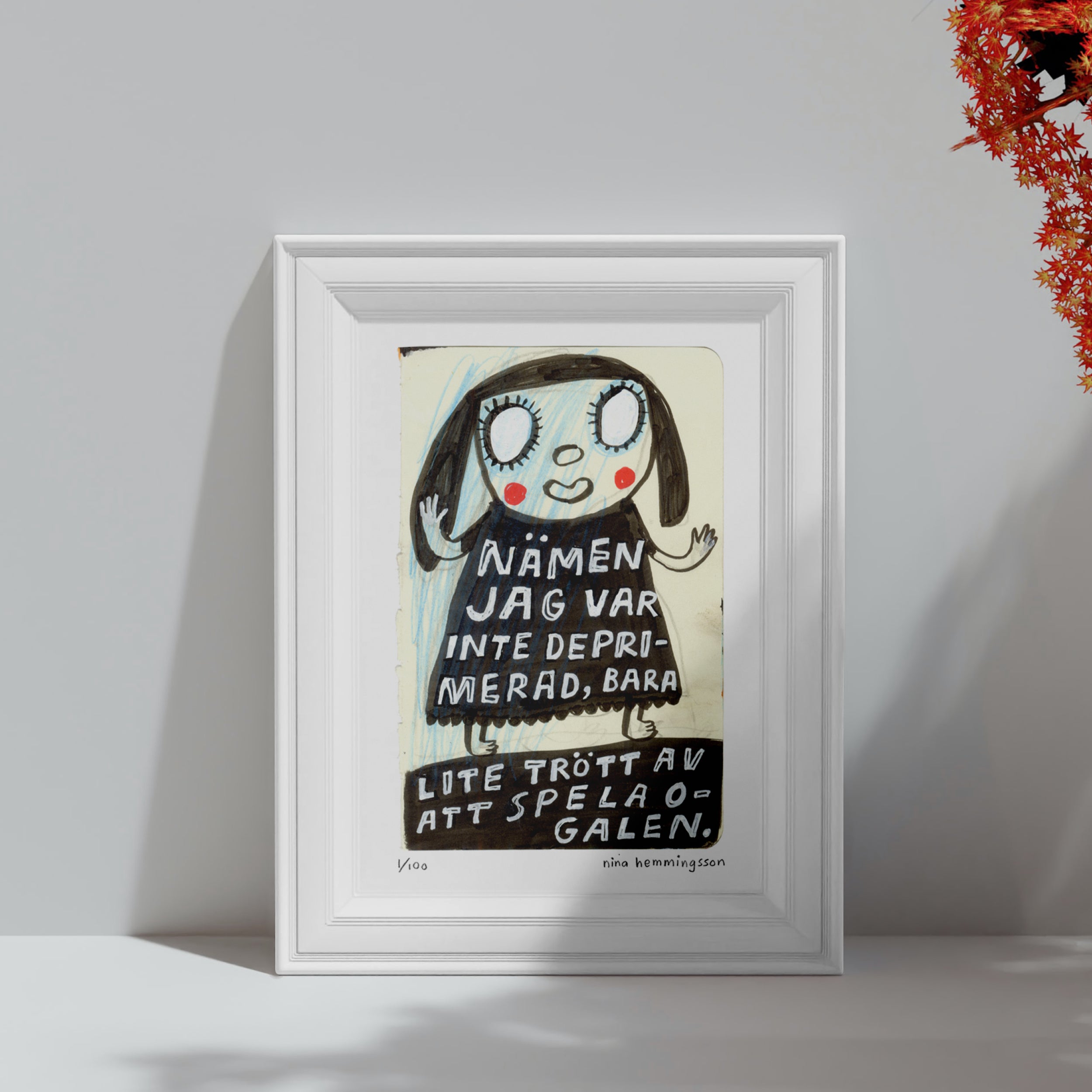 Konsttryck A4: "Nämen"