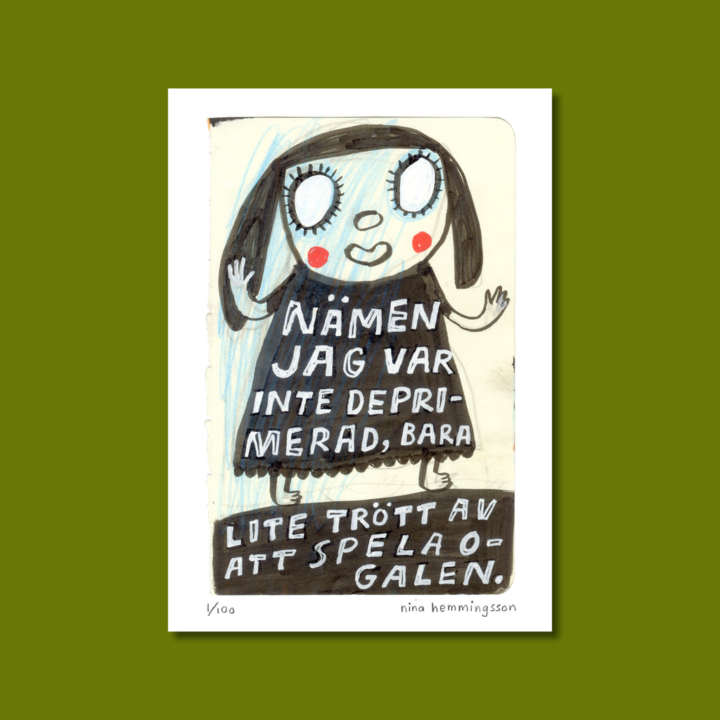 Konsttryck A4: "Nämen"