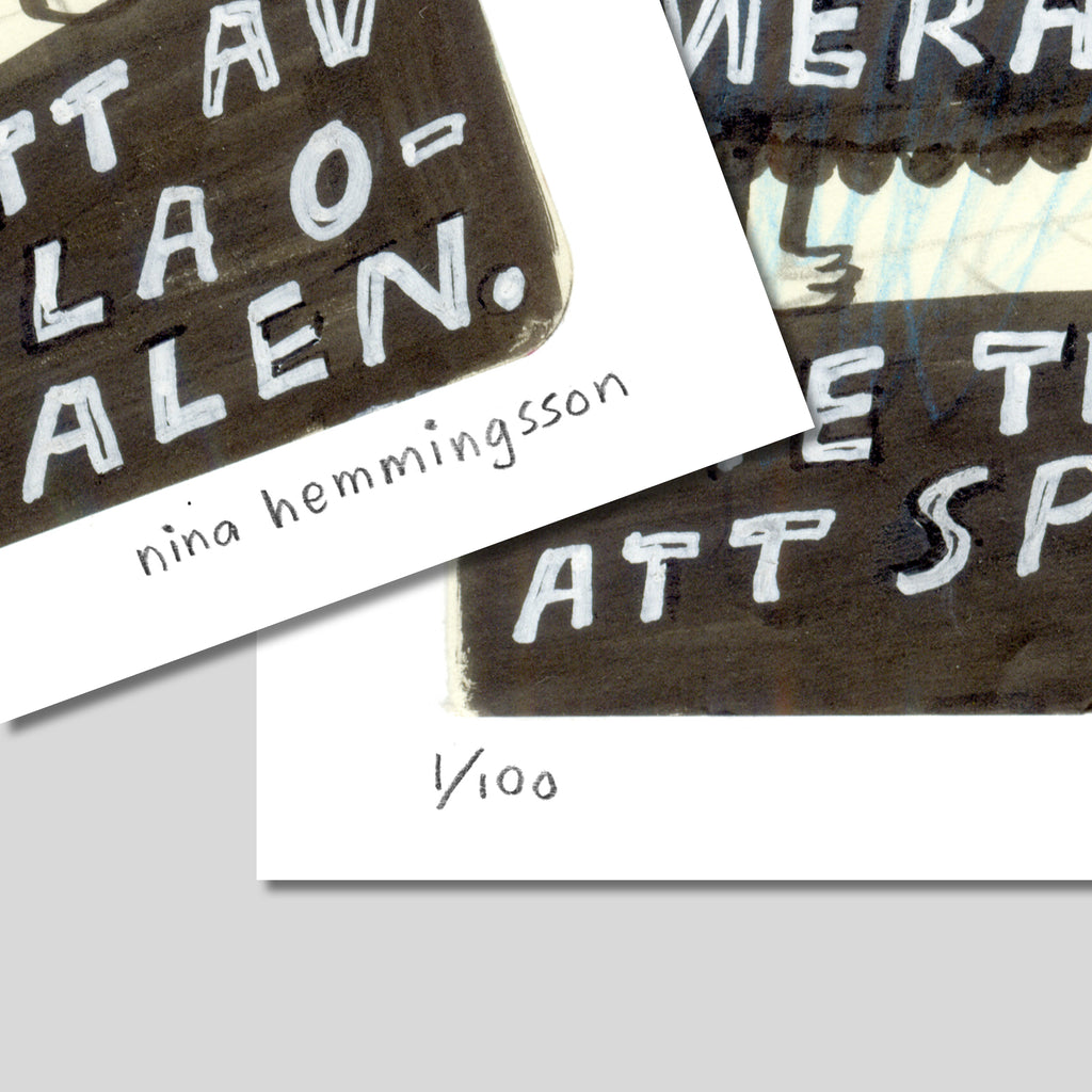 Konsttryck A4: "Nämen"