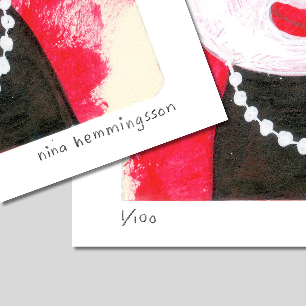 Konsttryck A4: "Du vill inte veta"