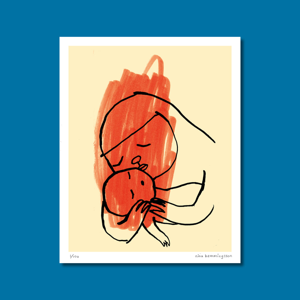 Konsttryck 40x50 cm: "Gazas barn"