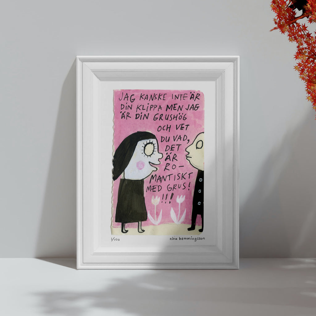 Konsttryck A4: "Grushög"