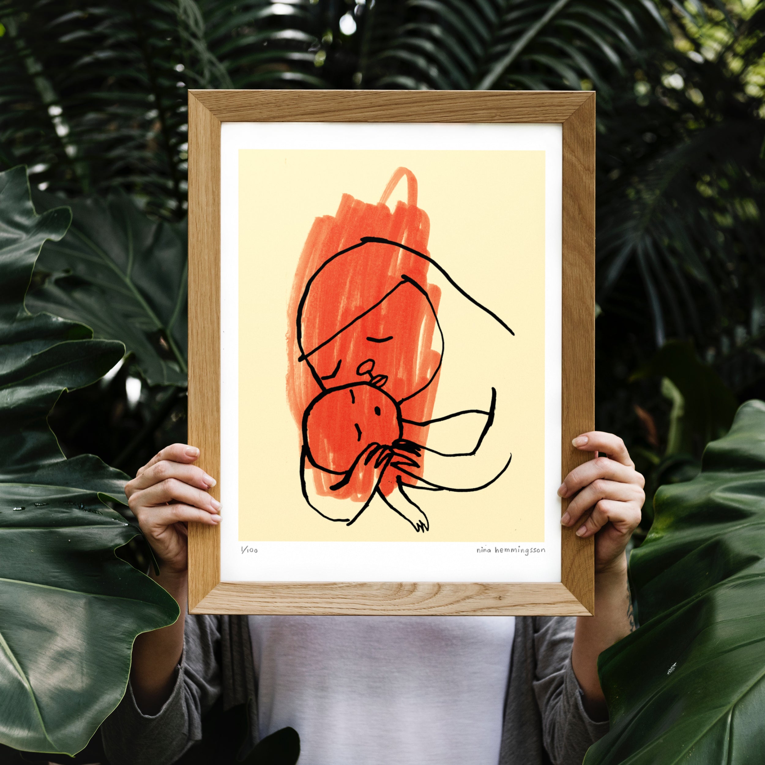 Konsttryck 40x50 cm: "Gazas barn"