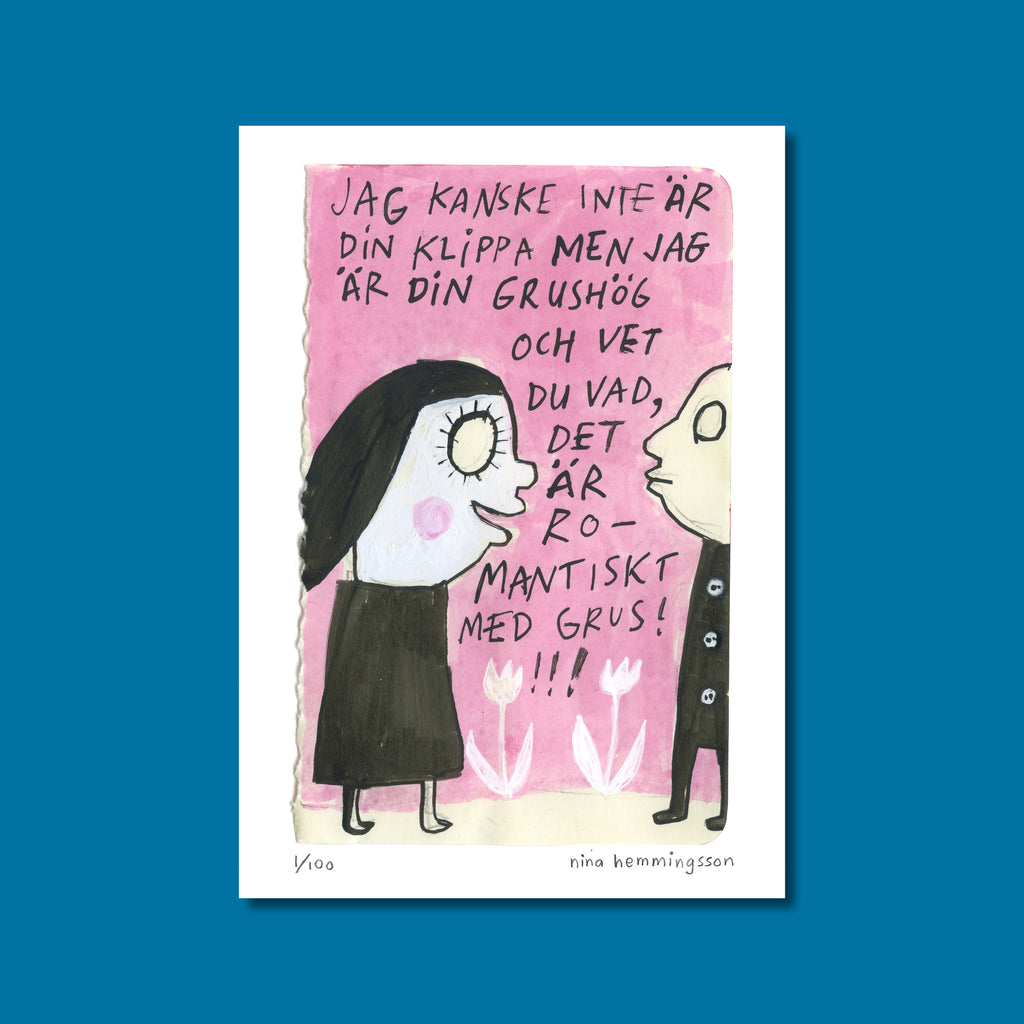 Konsttryck A4: "Grushög"