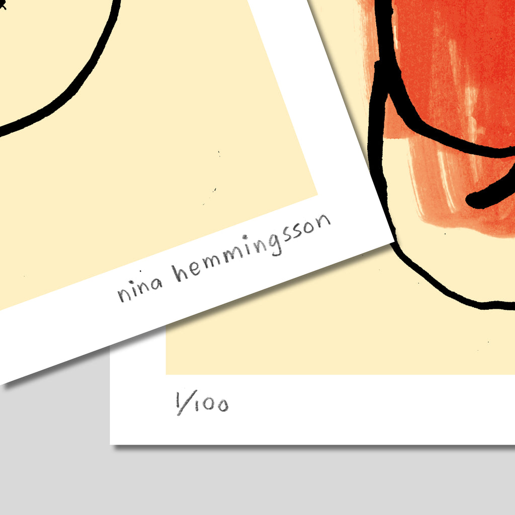 Konsttryck 40x50 cm: "Gazas barn"