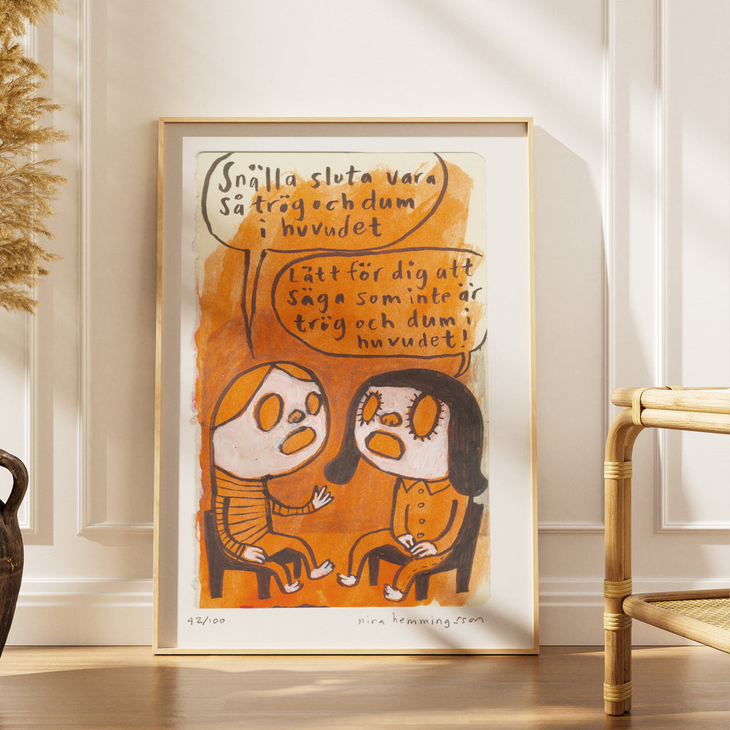 Konsttryck A4: "Trög"