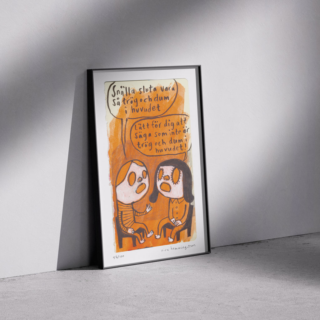 Konsttryck A4: "Trög"