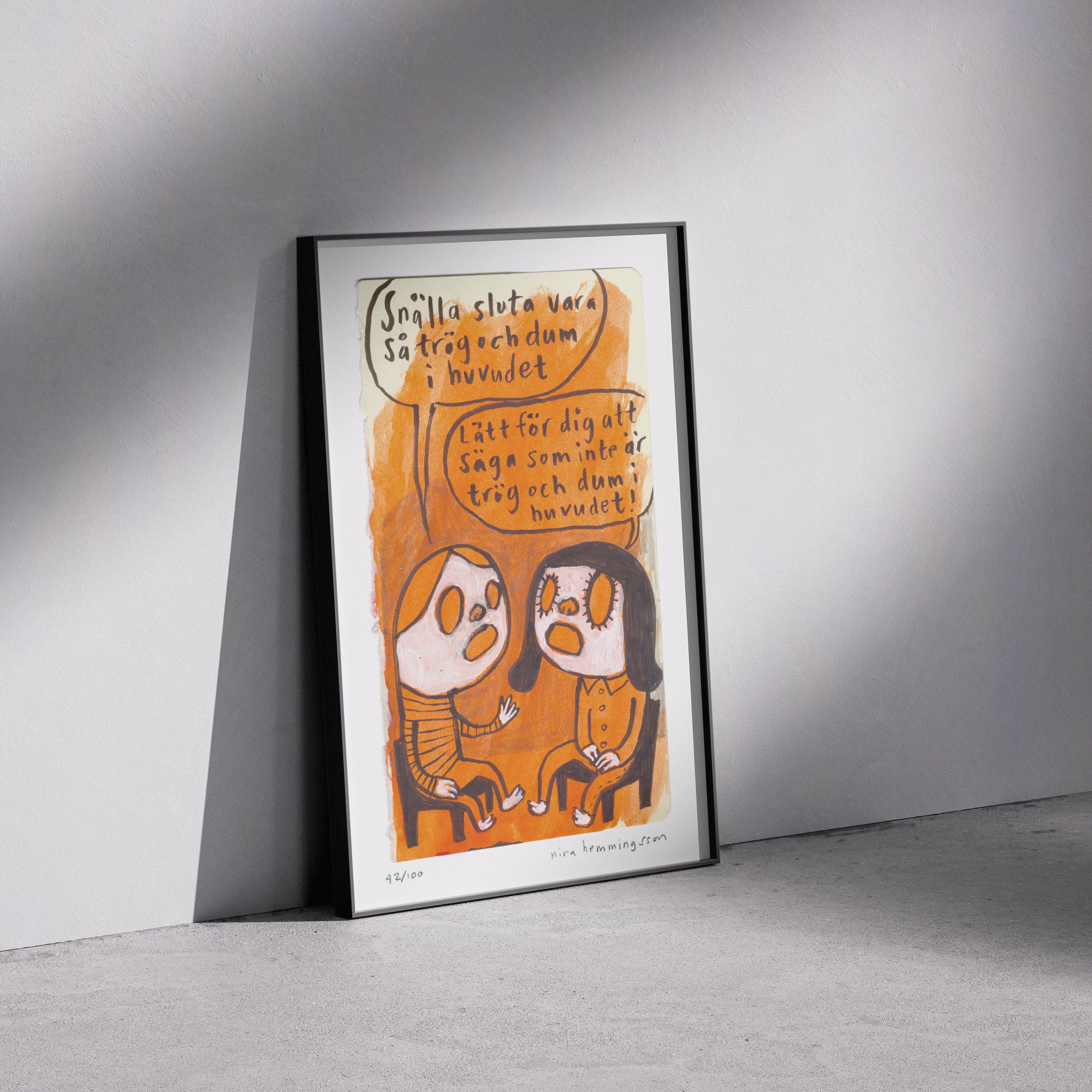 Konsttryck A4: "Trög"