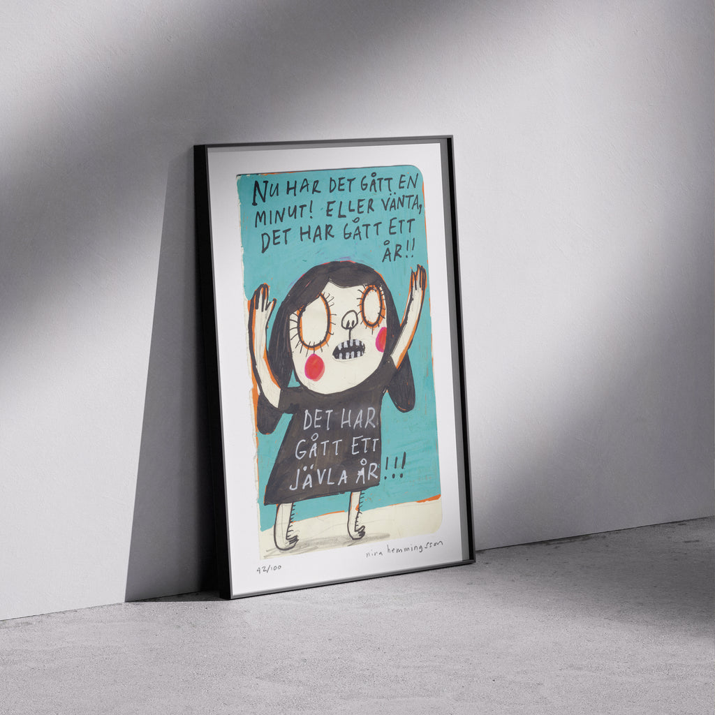 Konsttryck A4: "Ett år"