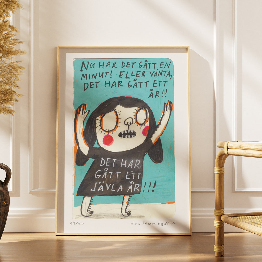 Konsttryck A4: "Ett år"