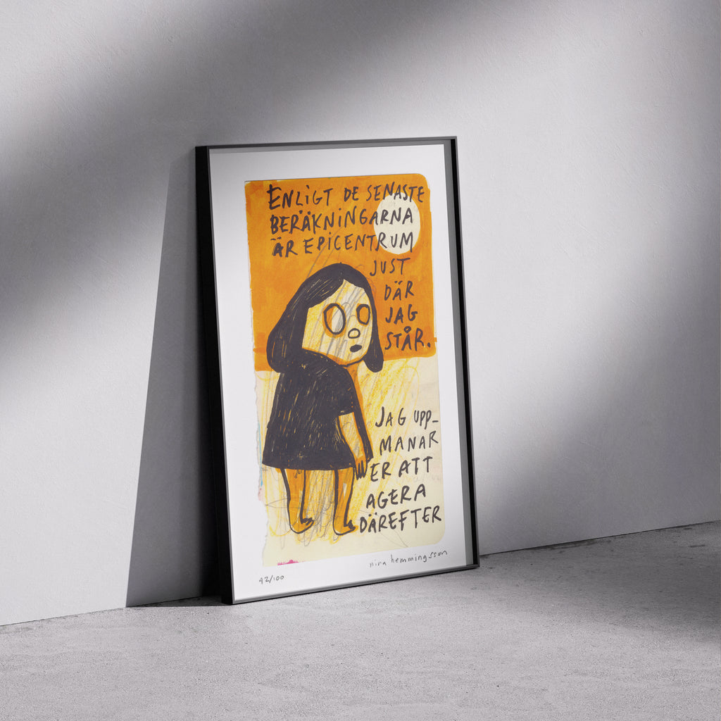 Konsttryck A4: "Epicentrum"