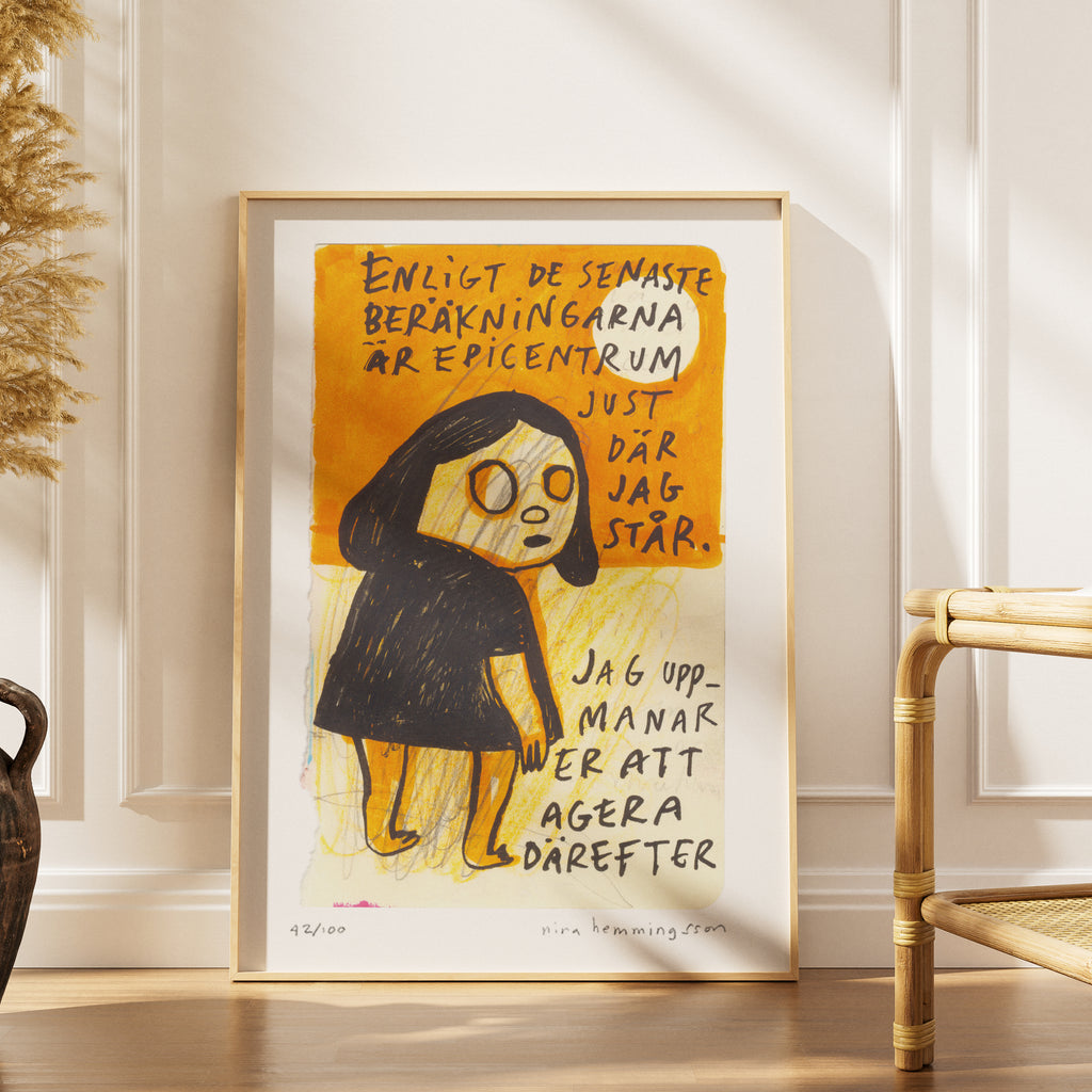 Konsttryck A4: "Epicentrum"