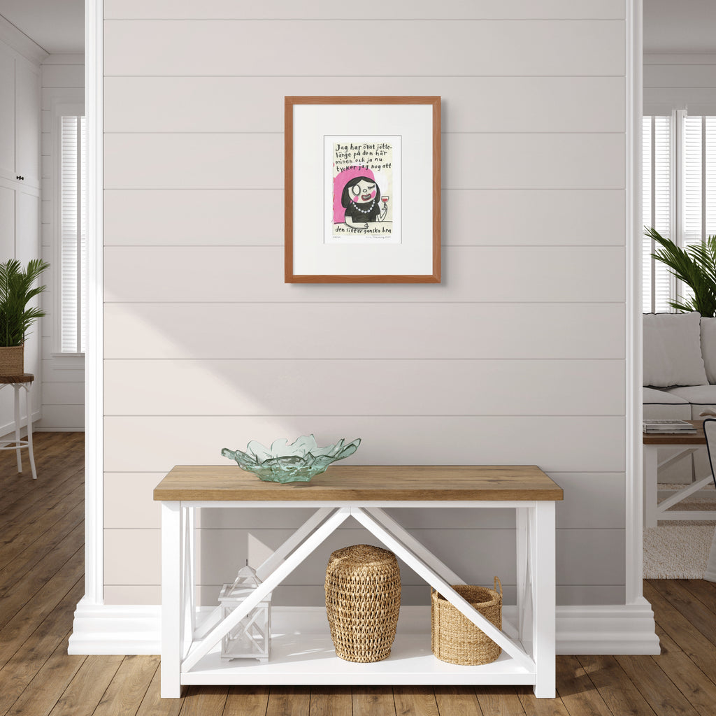 Konsttryck A4: "Övat jättelänge"