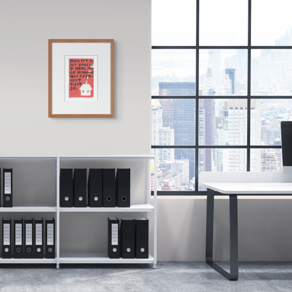 Konsttryck A4: "Bara ett helt vanligt hem"