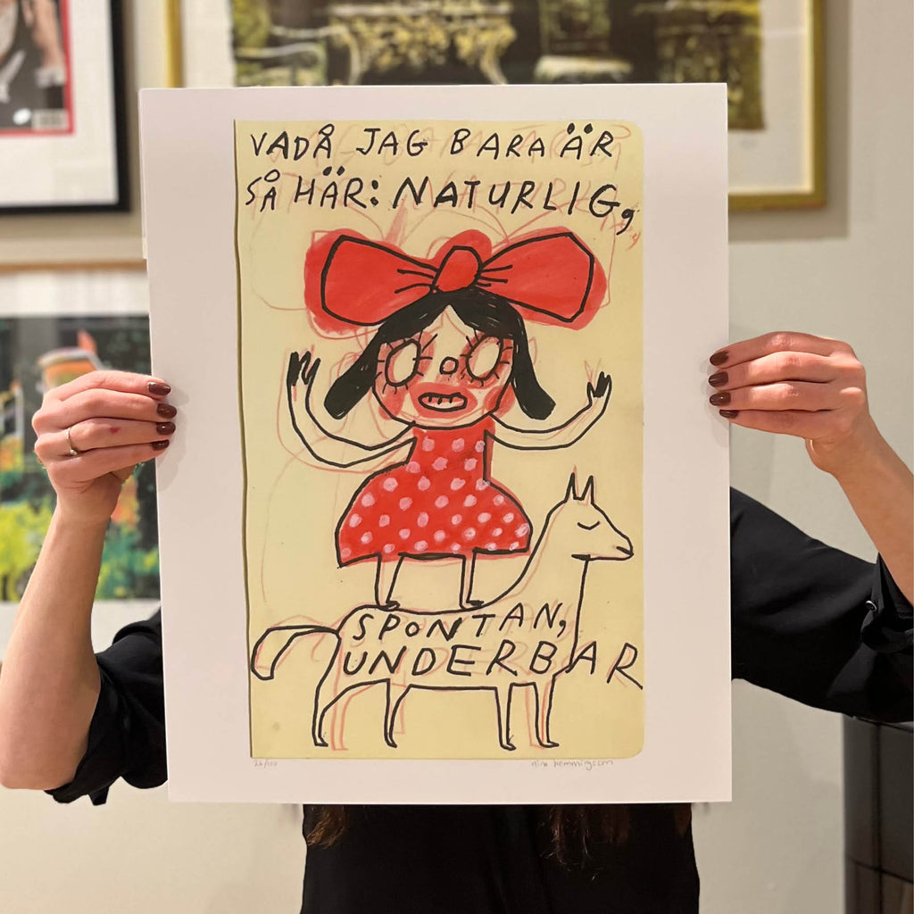 Konsttryck 40x50 cm: "Underbar"