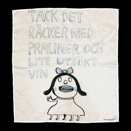 Sidenscarf ”Praliner”