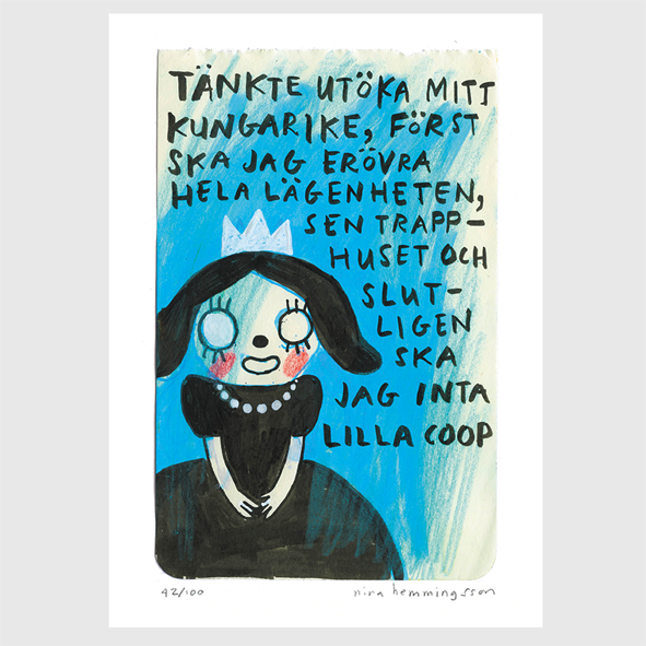 Konsttryck A4: "Lilla Coop"