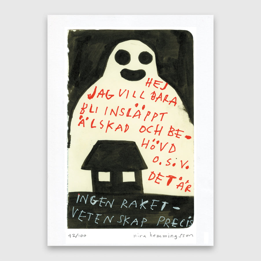 Konsttryck A4: "Raketvetenskap"